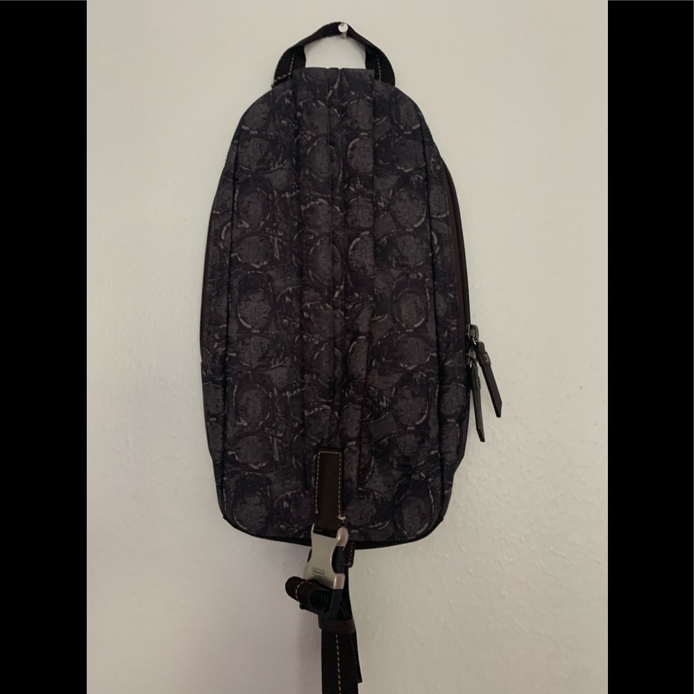 Coach one rope military green and brown bag - Picture 3 of 12